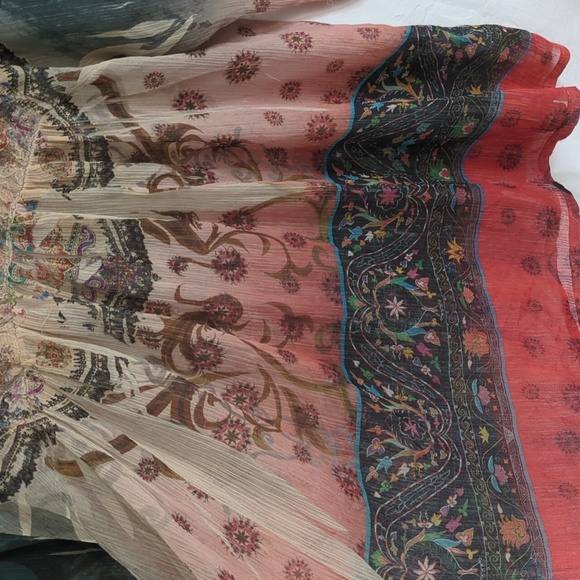 Mushka by Sienna Rose | Sheer Boho Top Embellished with Lace, Beads, Stones | M - Picture 5 of 8